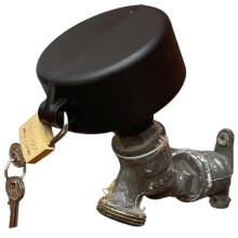 Outside Tap Lock with Padlock Included Prevents Unwanted Use and Water Theft ? Secure Outdoor Garden Tap Cover Easy Fit Lock for Outside Taps (1 Pack)