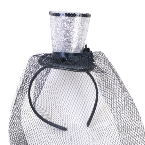 Fascinator Top Hat for Women – Soft Cloth, Secure Fit,