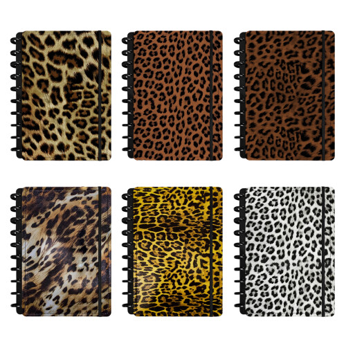 1 Piece Modern Notebook with Smooth Glides-Leopard pattern 2 B5 1