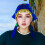 Ethnic Headscarf Triangular Gold Tassels Headwrap for-Lake Blue 6