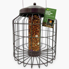 Garden Locker Heavy Duty Squirrel Proof Peanut Bird Feeder ? Galvanised Metal Cage, 41 cm Hanging Height ? 24 cm