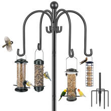 Bird Feeders Hanging Station, 224cm Extra Tall Bird Feeding Stations Stand Heavy Duty Feeder Poles And Hangers Free Standing for the Garden Outdoors
