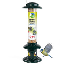 RSPB Squirrel Buster Bird Feeder - 100% Squirrel Proof Bird Feeder UK Supports RSPB Conservation - Easy Clean Bird Feeder for Small Birds