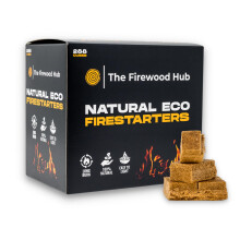 288 Eco Friendly Natural Wood Firelighters - Sustainable Wood Fibre Fire starters, Perfect for Log Burners, Fire Pits, Pizza Ovens, and BBQs. The