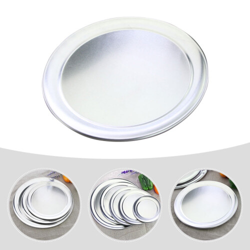 Assadeira redonda de alumínio resistente ao desgaste, 45 cm (18 polegadas), para pizza, ideal para uso na cozinha. 1