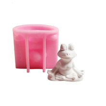 Silikónové formy na sviečky Yoga Frogs 2 ks