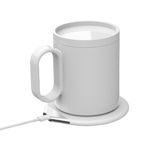 Selbstheizender Kaffeetassenwärmer mit Qi-Wireless-Ladegerät –