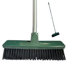 EDS 12'' Yard Broom Outdoor Heavy Duty Garden Brush with 120cm Long Strong Handle Hard Bristle Yard Brush for Cleaning Gardens Yards Decking Pathways