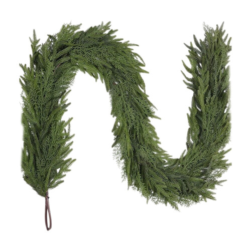 Artificial Norfolk Christmas Garland 9ft with Pine Cones 1