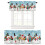 Christmas Snowman Curtains with Rod Pocket White Snowflake 4