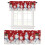 Christmas Snowman Curtains with Rod Pocket White Snowflake 5