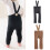 Calça legging de tricô para bebê com suspensórios (1 par) 2
