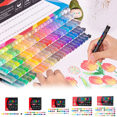 Stellaya Acrylmarker-Set, 24er-Pack, 2 ml