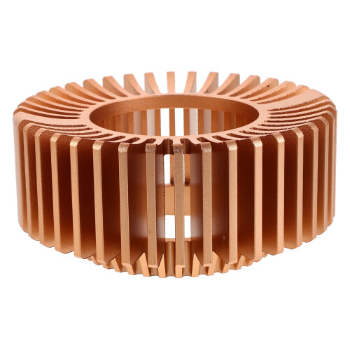 Golden teapot heater base with tealight holder