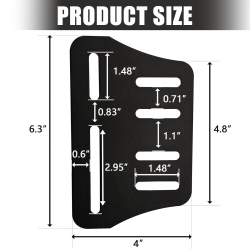 Metal Headboard Bracket Bed Frame Adapter/Connector Plate For Secure Bed Frame Attachments And Easy Assembly 2