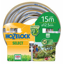 HOZELOCK - Select Hose 12.5mm x 15m, Braided Reinforcement, Hard-Wearing Garden Hose, Quality and Durability, Weather-Proof with UV and Frost