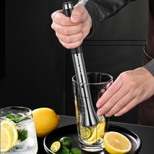 YIEMEEN Ανοξείδωτα Κοκτέιλ Muddler Ice Crusher Ice Crusher Rod Fruit Muddle Broken Popsicles Bar Tool for Kitchen Bar 2