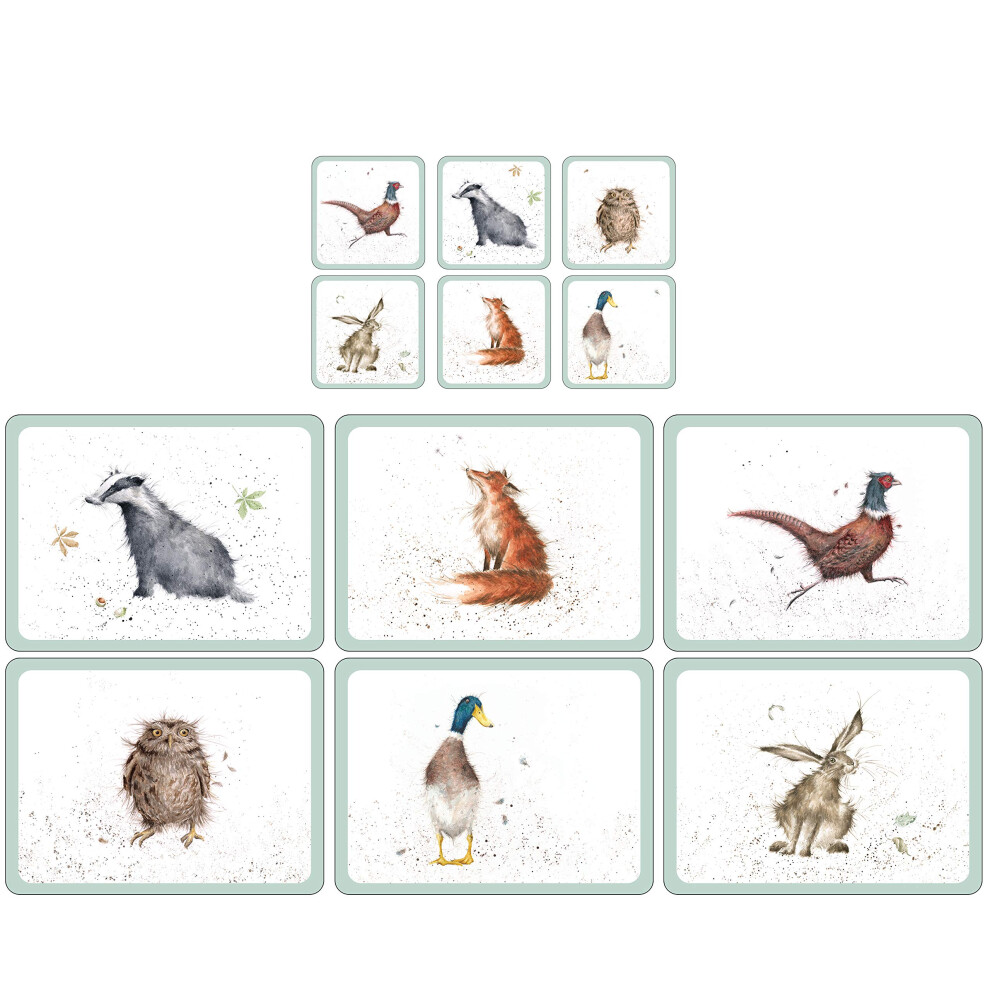 Pimpernel Wrendale Designs - Set Of 6 Placemats And Coasters (X0010568739, X0010268739)