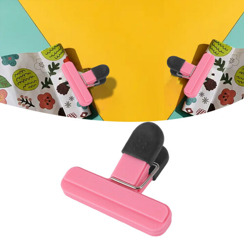 Rosa Plastikbeutelclips für Lebensmittel (1 Packung)