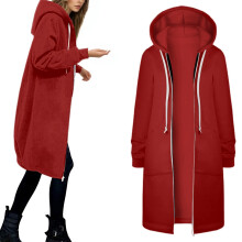 Veste polaire à capuche pour femme, légère et chaude