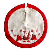 90 cm bestickter Weihnachtsbaumrock
