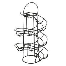 Dispensador de huevos – Estructura de almacenamiento en espiral de hierro, 24 cm