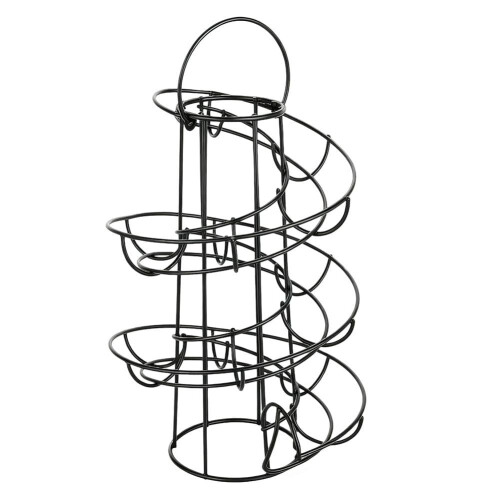 Æggedispenserstativ – Spiralopbevaring i jern, 24 cm