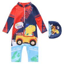Boy's long sleeve UPF 50 rash guard swimsuit navy 2-3 years