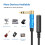Extensor de áudio com conector curvo de 6,35 mm, estéreo, macho para fêmea. 2