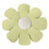 Blomformad plyschkudde 45 cm 1