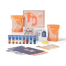 Sculpd Pottery Starter Kit - Complete Air Dry Clay + Painting Beginner Set for 2 Adults: Includes Sculpting Tools, Acrylic Paint, Brushes, Easy Guide,