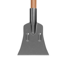 Łopata do lodu i śniegu z płaską głowicą, ergonomiczna, popychająca