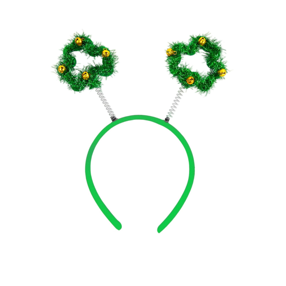 St. Patrick's Day shamrock headband with sequins