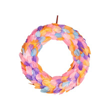 Guirlanda de penas de Páscoa de 33 cm para decoração de parede