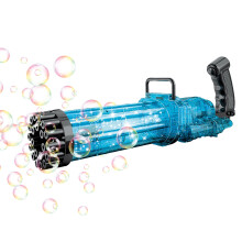Máquina de bolhas elétrica YujiCraft com 21 furos, azul
