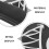 Σκουφάκι κολύμβησης σιλικόνης Shark Design μαύρο μαλακό αδιάβροχο καπέλο κολύμβησης 3