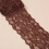 Elastisches Spitzenband, 80 mm, Kokosnussbraun, 10 Yards 1