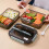 Bento-Box mit 3 Fächern und Löffel – Rosa 3