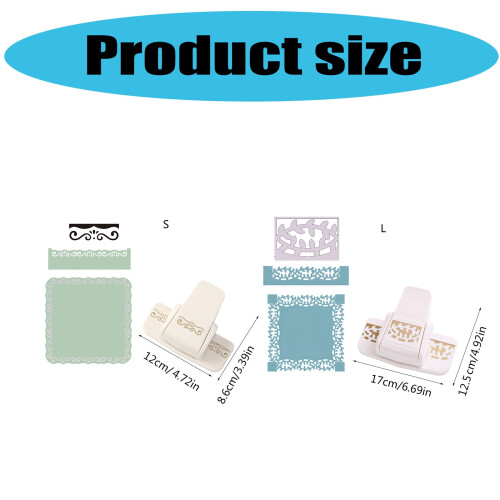Χειροποίητες άκρες Scrapbooking Συσκευή κοπής χαρτιού Χειροτεχνία Hollow Out Fancy Border Punches Lace 2