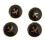 Lufthavnsuniformknapper i legering (4 stk.) 1