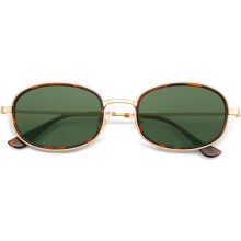 Retro-Sonnenbrille im ovalen Stil, Unisex, großer Rahmen, Y2K-Stil AP3681