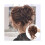 Synthetischer Haarknoten, Chignon, lockiges elastisches Haargummi, 1 Stück 1