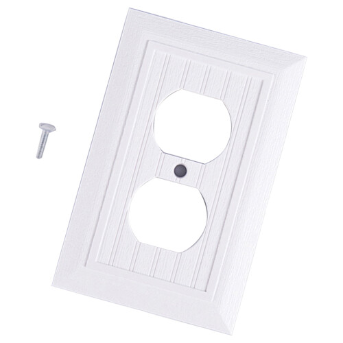 Plaque murale en plastique pour prises électriques