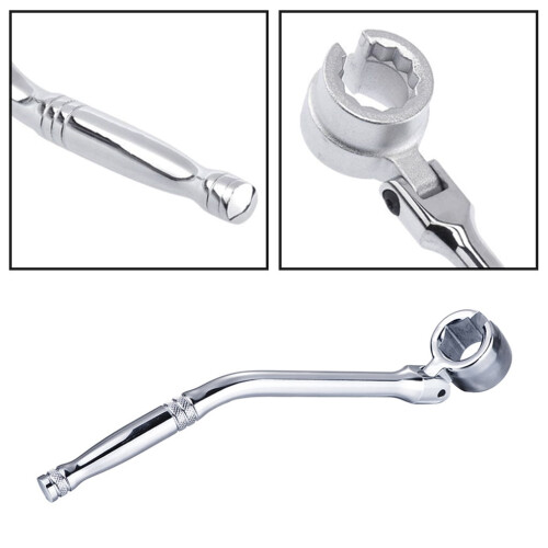 22 mm Oxygen Sensor Socket with Contour Handle 7/8 Inch Oxygen Sensor Flex for Head Wrench Removal Tool 1