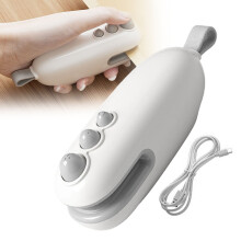 2026 Upgraded 3-in-1 Mini Magnetic Food Sealer, Rechargeable Heat Sealer with Cutter, USB-C (White) – Compatible with standard bags