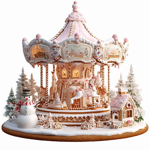 2D Acrylic Christmas Tabletop Decor Set of 4
