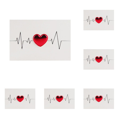 Heart Greeting Cards DIY Valentine's Day 10 Pack
