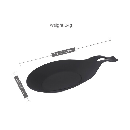Βάση κουταλιού σιλικόνης 7,8" x 3,44", ανθεκτική στη θερμότητα βάση σκευών για μεγάλες 1