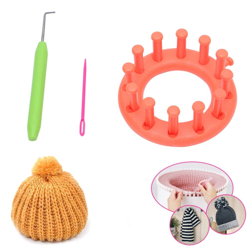 Circular Knitter Knitting Loom Needle Hook Sweater Hat Wool Making Craft Tool 2