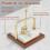 Θήκη για χαρτοπετσέτες για τραπεζαρία – Dispenser Caddy με βαρυμένο βραχίονα και λαβή, 6